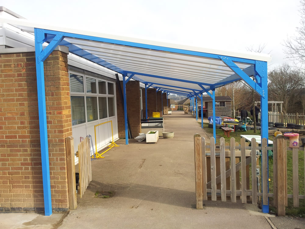 Commercial Canopies, Walkways, Shelters