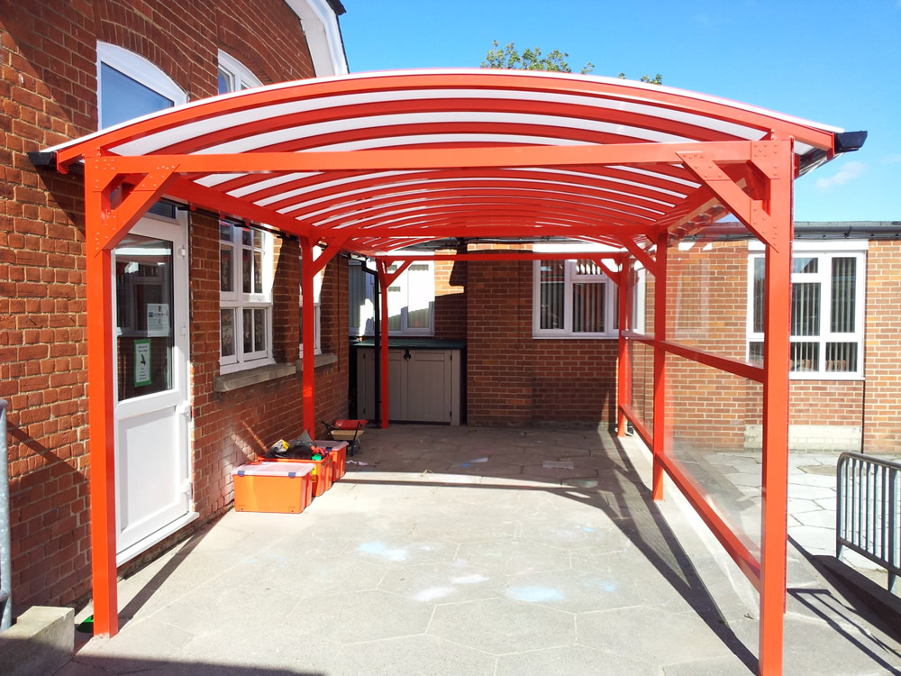 Commercial Arched Roof Canopies